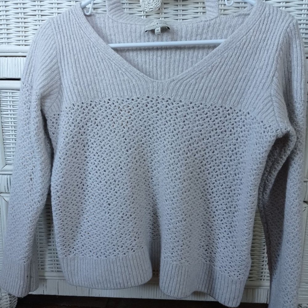 Pale Lilac Sweater by LUCKY BRAND with attached choker collar size M